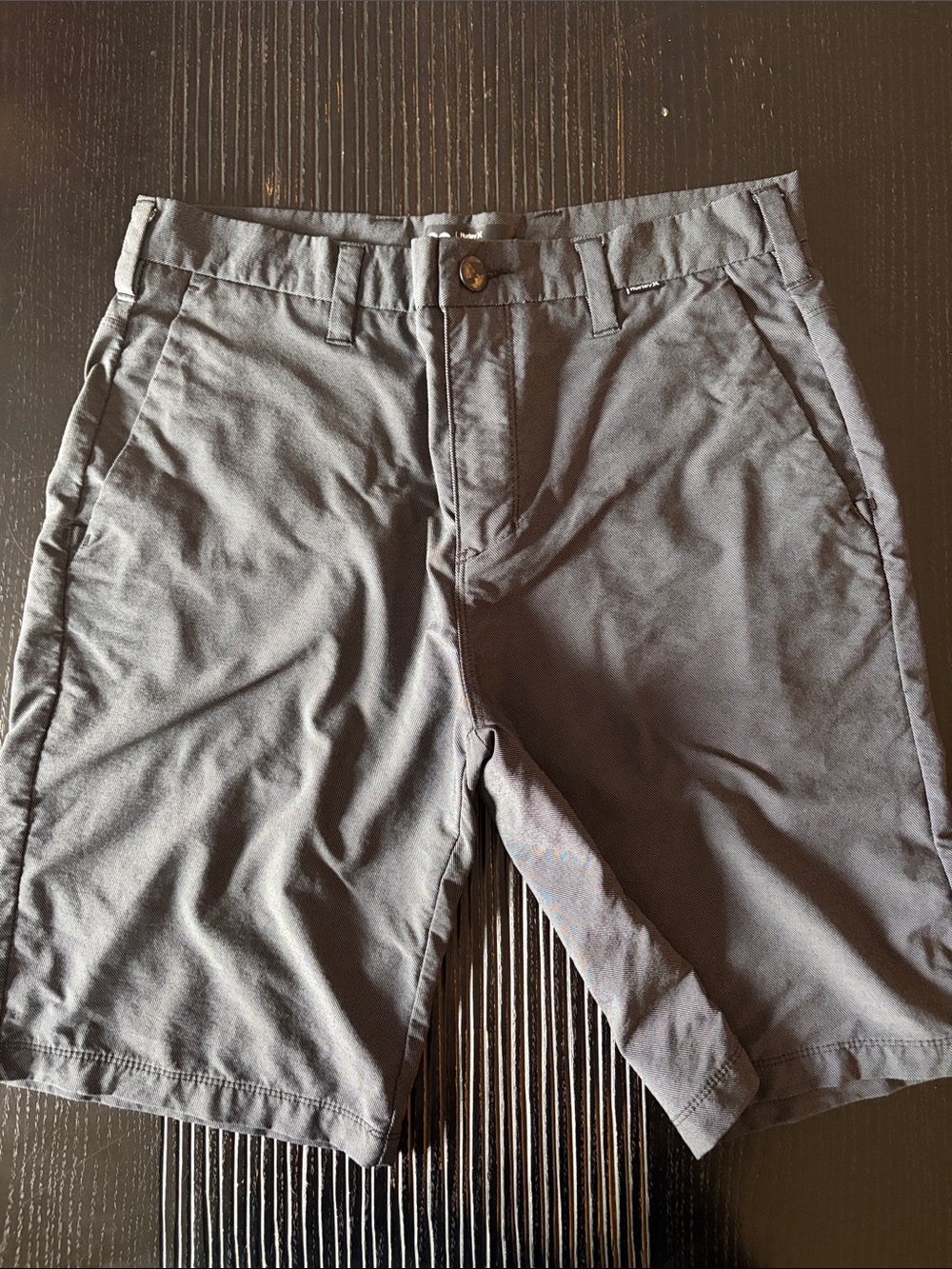 Hurley Men's Slate Gray Flat Front Shorts